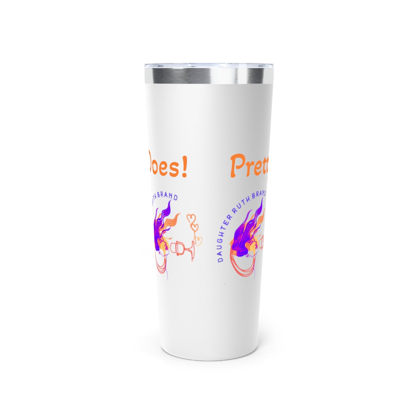 Copper Vacuum Insulated Pretty Girl Tumbler, 22oz