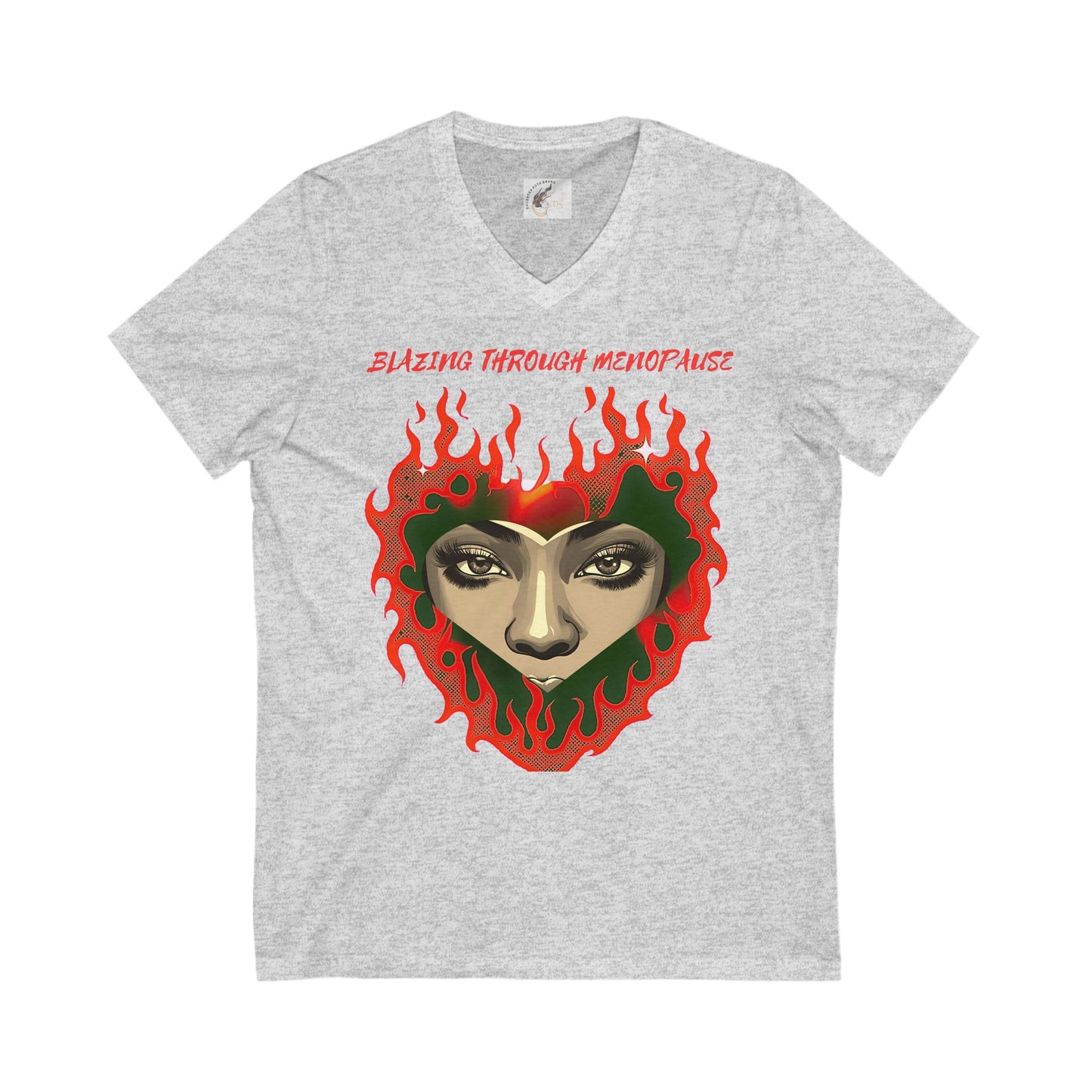 V-Neck Tee Blazing Through Menopause