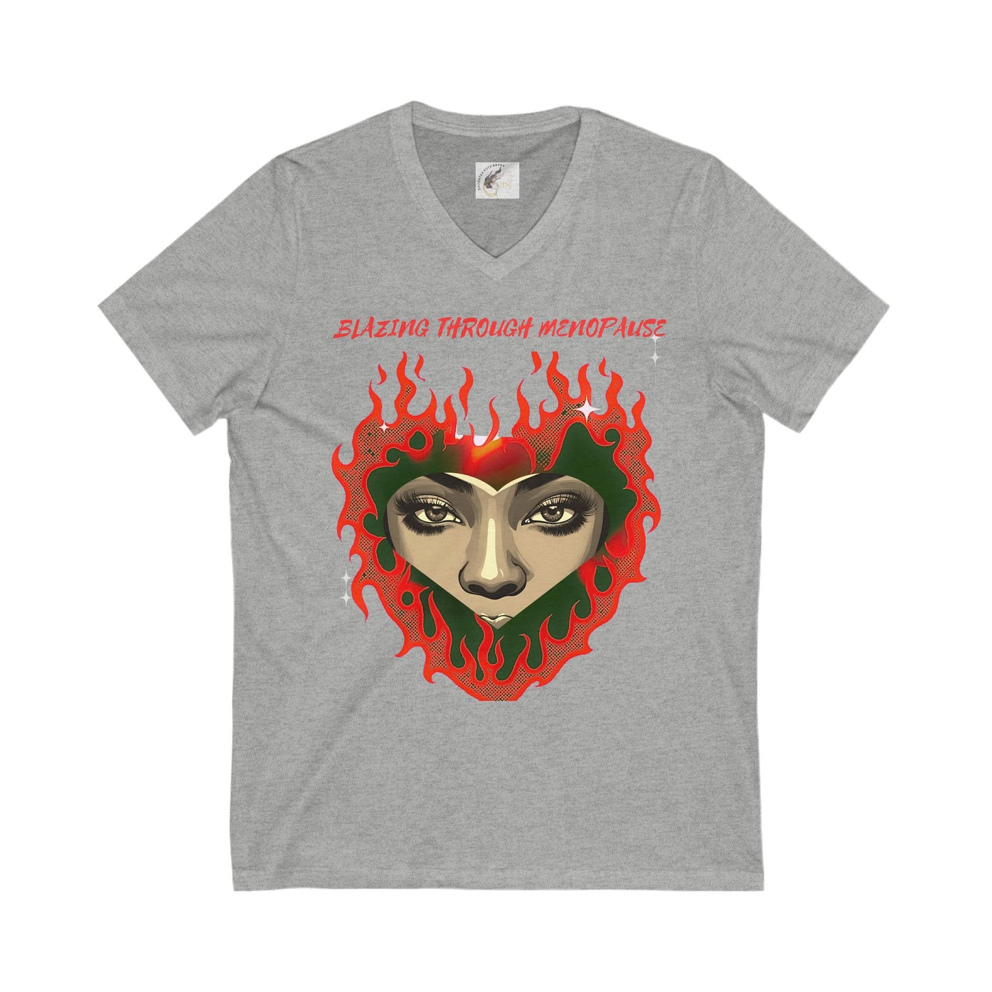 V-Neck Tee Blazing Through Menopause