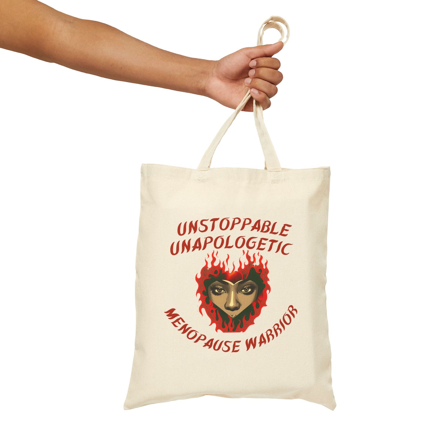 Menopause Warrior Canvas Tote Bag