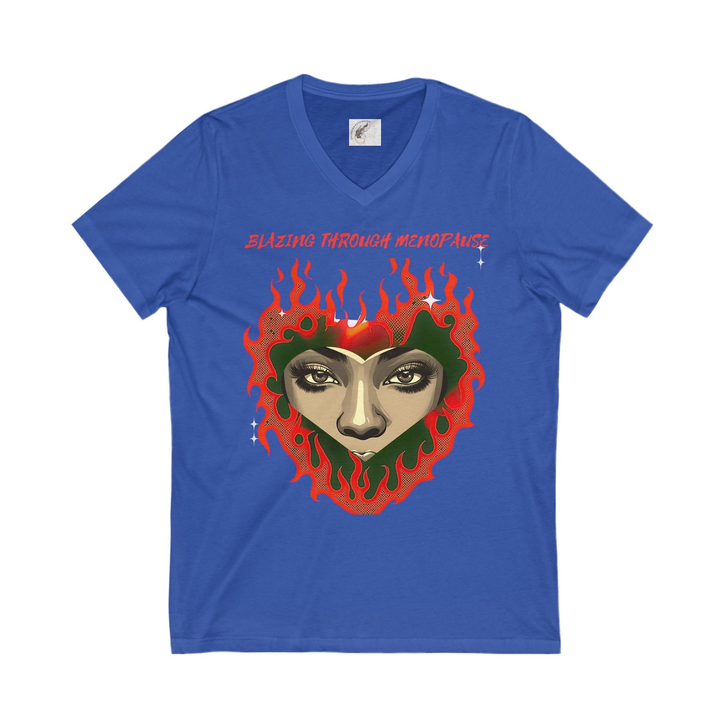 V-Neck Tee Blazing Through Menopause
