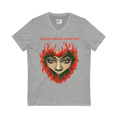 V-Neck Tee Blazing Through Menopause