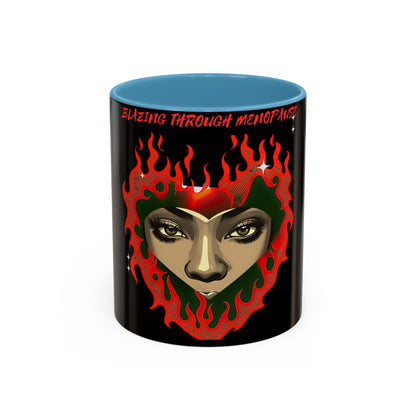 Sassy Accented Mug - Blazing Through Menopause - 11 or 15oz