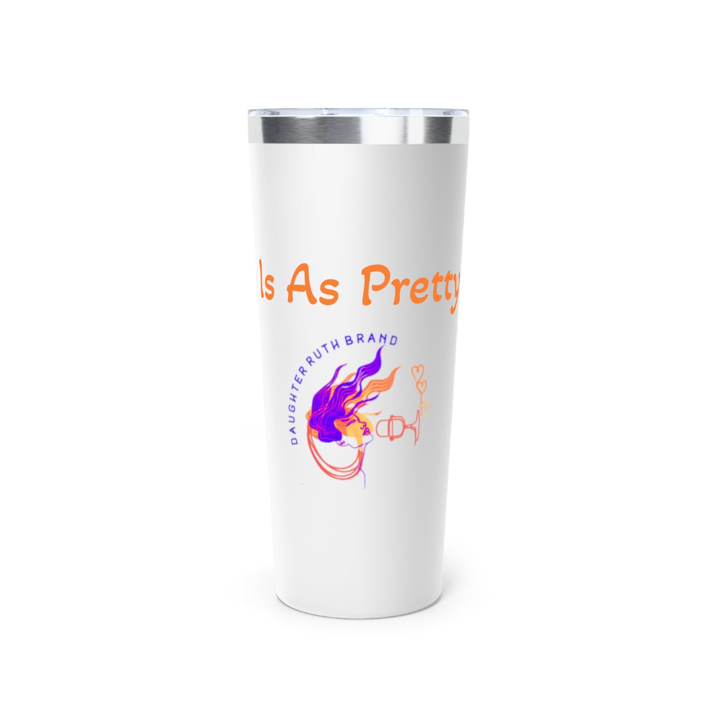 Copper Vacuum Insulated Pretty Girl Tumbler, 22oz