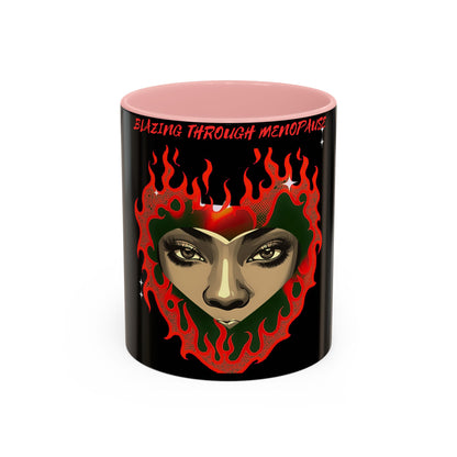 Sassy Accented Mug - Blazing Through Menopause - 11 or 15oz