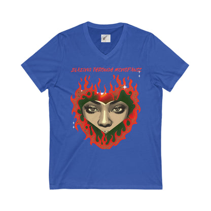 V-Neck Tee Blazing Through Menopause